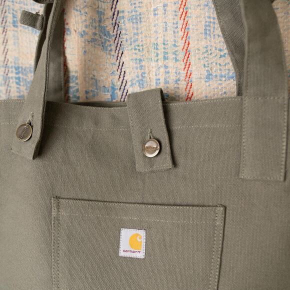 Upcycled handmade carhartt canvas tote - Picture 5 of 8